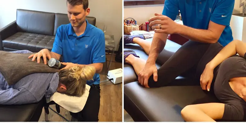 Michael Jordan providing sports therapy